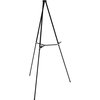 Quartet Tripod Easel, 3/4" Tubular Aluminum Legs, 38"-66"H, Black QRT51E